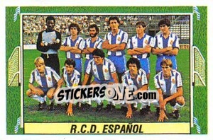 Cromo R.C.D. Español - Liga Spagnola 1984-1985
 - Colecciones ESTE