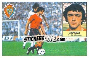 Cromo Esparza - Liga Spagnola 1984-1985
 - Colecciones ESTE