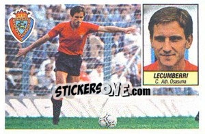Cromo Lecumberri - Liga Spagnola 1984-1985
 - Colecciones ESTE