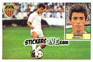 Cromo 36 Quique (Valencia C.F.) - Liga Spagnola 1984-1985
 - Colecciones ESTE