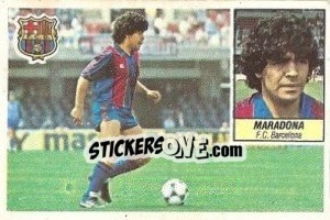 Sticker Maradona - Liga Spagnola 1984-1985
 n. 14 - Colecciones ESTE
