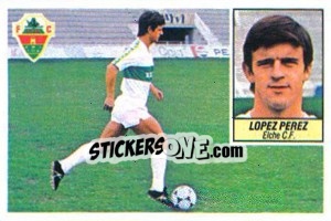 Sticker López Pérez - Liga Spagnola 1984-1985
 n. 59 - Colecciones ESTE