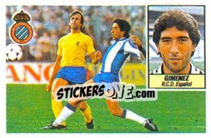 Sticker Giménez - Liga Spagnola 1984-1985
 - Colecciones ESTE