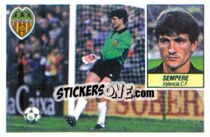 Cromo Sempere - Liga Spagnola 1984-1985
 - Colecciones ESTE