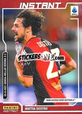 Sticker Mattia Destro - Instant Calciatori 2021-2022
 - Panini