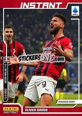 Sticker Olivier Giroud - Instant Calciatori 2021-2022
 n. 27 - Panini