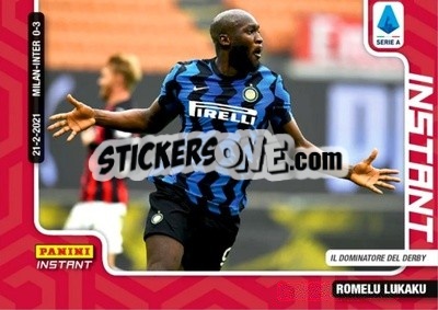 Sticker Romelu Lukaku - Instant Calciatori 2020-2021
 n. 8 - Panini