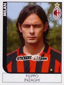 Sticker Filippo Inzaghi - Calciatori 2005-2006 n. 284 - Panini