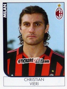 Sticker Christian Vieri - Calciatori 2005-2006 n. 285 - Panini