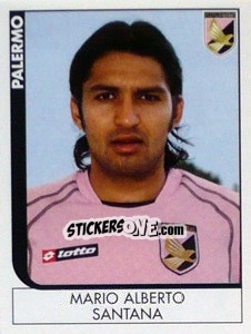 Sticker Mario Alberto Santana - Calciatori 2005-2006 n. 302 - Panini