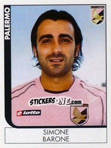Cromo Simone Barone - Calciatori 2005-2006 - Panini
