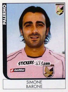 Sticker Simone Barone - Calciatori 2005-2006 n. 307 - Panini