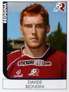 Figurina Davide Biondini - Calciatori 2005-2006 - Panini