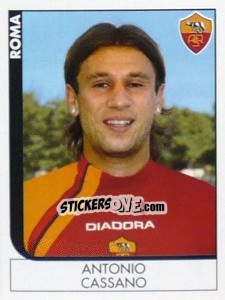Sticker Antonio Cassano - Calciatori 2005-2006 n. 382 - Panini