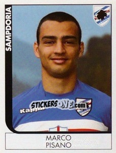 Sticker Marco Pisano - Calciatori 2005-2006 n. 391 - Panini