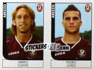 Sticker Conte / Lopez  - Calciatori 2005-2006 n. 492 - Panini