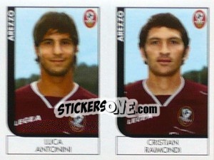 Sticker Luca Antonini /  Cristian Raimondi - Calciatori 2005-2006 n. 494 - Panini