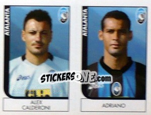 Sticker Calderoni / Adriano - Calciatori 2005-2006 n. 500 - Panini
