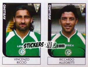 Figurina Riccio / Allegretti  - Calciatori 2005-2006 - Panini