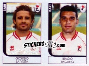 Sticker La Vista / Pagano  - Calciatori 2005-2006 n. 521 - Panini