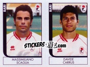 Sticker Scaglia / Carrus  - Calciatori 2005-2006 - Panini