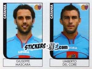 Sticker Mascara / Del Core  - Calciatori 2005-2006 n. 547 - Panini