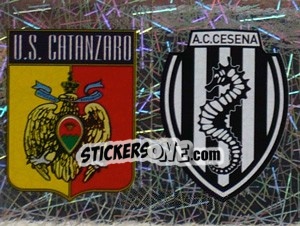 Sticker Scudetto Catanzaro/Cesena (a/b) - Calciatori 2005-2006 n. 550 - Panini