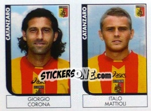 Figurina Corona / Mattioli  - Calciatori 2005-2006 - Panini