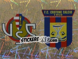 Sticker Scudetto Cremonese/Crotone (a/b) - Calciatori 2005-2006 n. 567 - Panini