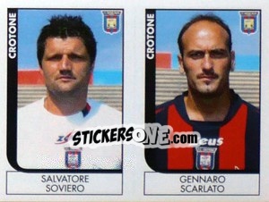 Sticker Soviero / Scarlato  - Calciatori 2005-2006 - Panini