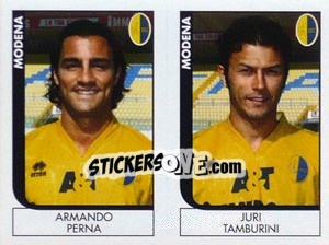 Sticker Perna / Tamburini  - Calciatori 2005-2006 n. 594 - Panini
