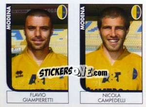 Sticker Giampieretti / Campedelli  - Calciatori 2005-2006 n. 597 - Panini