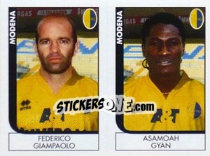 Sticker Giampaolo / Asamoah Gyan  - Calciatori 2005-2006 n. 598 - Panini