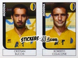 Sticker Bucchi / Colacone  - Calciatori 2005-2006 n. 599 - Panini