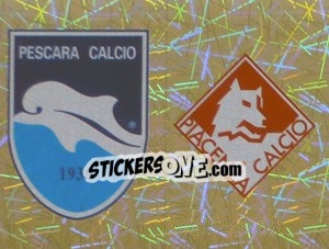 Sticker Scudetto Pescara/Piacenza (a/b) - Calciatori 2005-2006 n. 601 - Panini