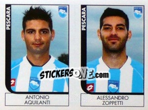 Sticker Aquilanti / Zoppetti  - Calciatori 2005-2006 n. 604 - Panini