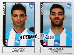 Sticker Aquilanti / Zoppetti  - Calciatori 2005-2006 - Panini