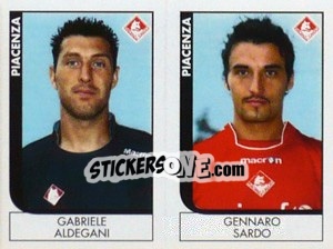 Sticker Aldegani / Sardo  - Calciatori 2005-2006 n. 610 - Panini