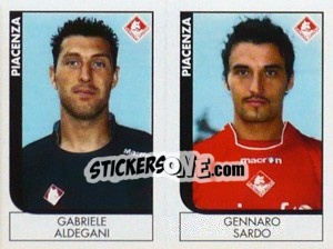 Sticker Aldegani / Sardo  - Calciatori 2005-2006 - Panini