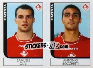 Sticker Olivi / Bocchetti  - Calciatori 2005-2006 n. 611 - Panini