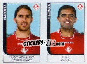 Sticker Campagnaro / Riccio  - Calciatori 2005-2006 n. 613 - Panini