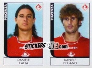 Sticker Cacia / Degano  - Calciatori 2005-2006 n. 615 - Panini