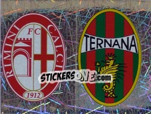 Sticker Scudetto Rimini/Ternana (a/b) - Calciatori 2005-2006 n. 618 - Panini