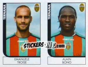 Sticker Troise / Bono  - Calciatori 2005-2006 n. 629 - Panini