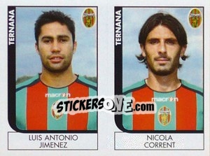 Sticker Jimenez / Corrent  - Calciatori 2005-2006 - Panini