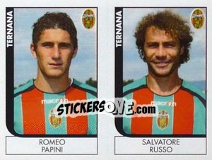 Sticker Papini / Russo  - Calciatori 2005-2006 n. 631 - Panini