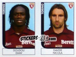Sticker Diaw / Nicola  - Calciatori 2005-2006 n. 637 - Panini