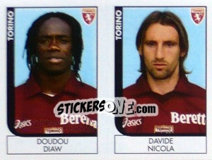 Figurina Diaw / Nicola  - Calciatori 2005-2006 - Panini