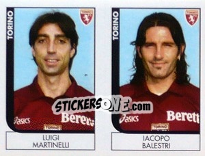 Figurina Martinelli / Balestri  - Calciatori 2005-2006 - Panini