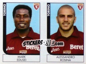 Sticker Edusei / Alessandro Rosina  - Calciatori 2005-2006 n. 640 - Panini